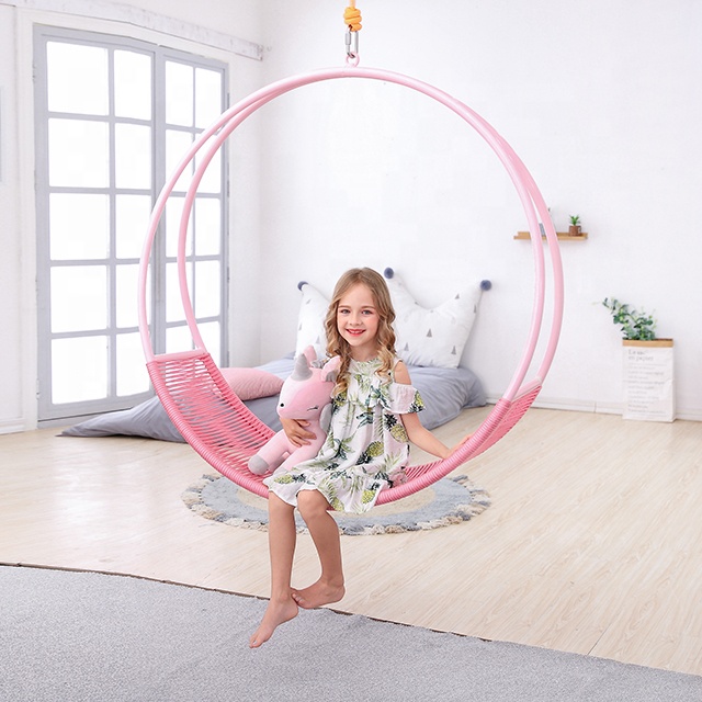 Kids entertainment equipment moon swings chair for playground and home patio swings