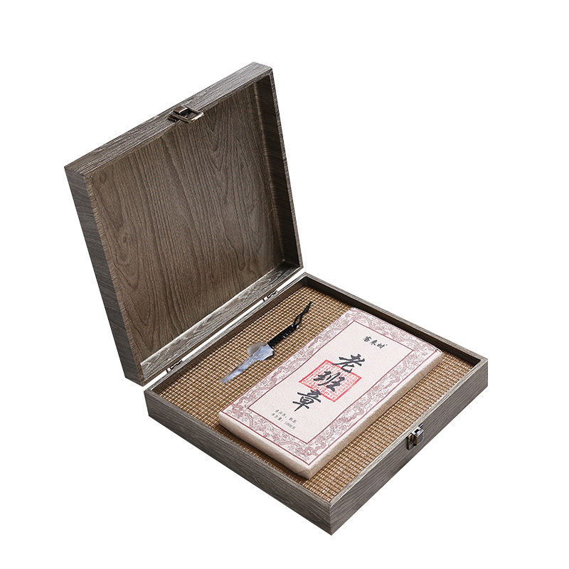 RTS Tea Box Wooden Eco-friendly Adjustable Storage Tea Packaging Boxes Wooden Tea Box With Lid
