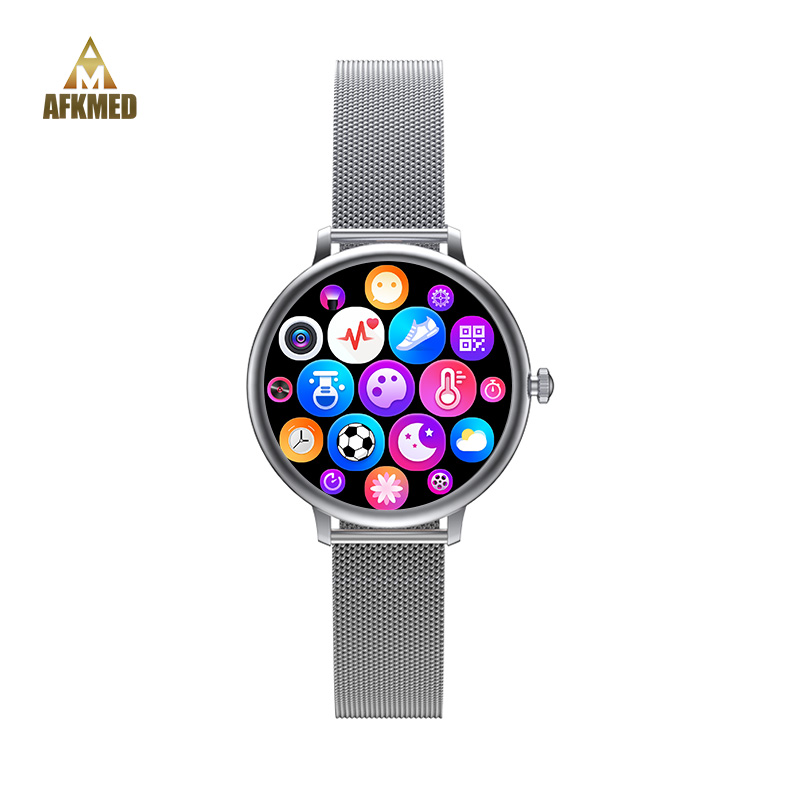 Lithium 180MAH magnetic base charging big screen sport smart watch wristband with heartrate blood pressure function