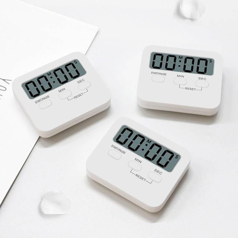 Portable Wall Timer Plastic Surface Mini Digital Cooking Timer Electronic Kitchen Timer