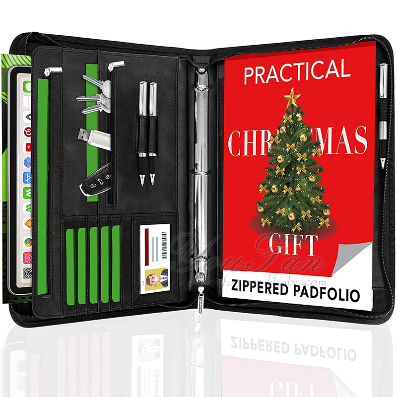 Папка для документов с 3 кольцами Padfolio из искусственной кожи