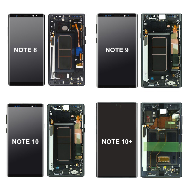 Полный комплект ЖК-экрана для Samsung Note 5 N920 Note 2 3 4 8 9 10 Plus 20 Ультра ЖК-дисплей с дигитайзером и сенсорной сборкой