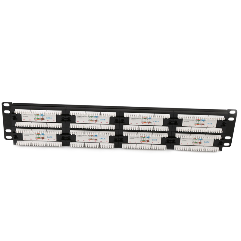 Патч-панель UTP Cat6, крона и 110, двойной IDC, 48 портов, сетевая патч-панель