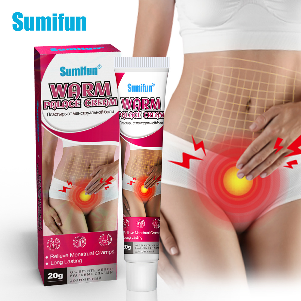 Stomachache Menstrual Belly Pain Relief Care Ointment Warm Palace Plaster Best Seller Sumifun Women Dysmenorhea Treatment Cream