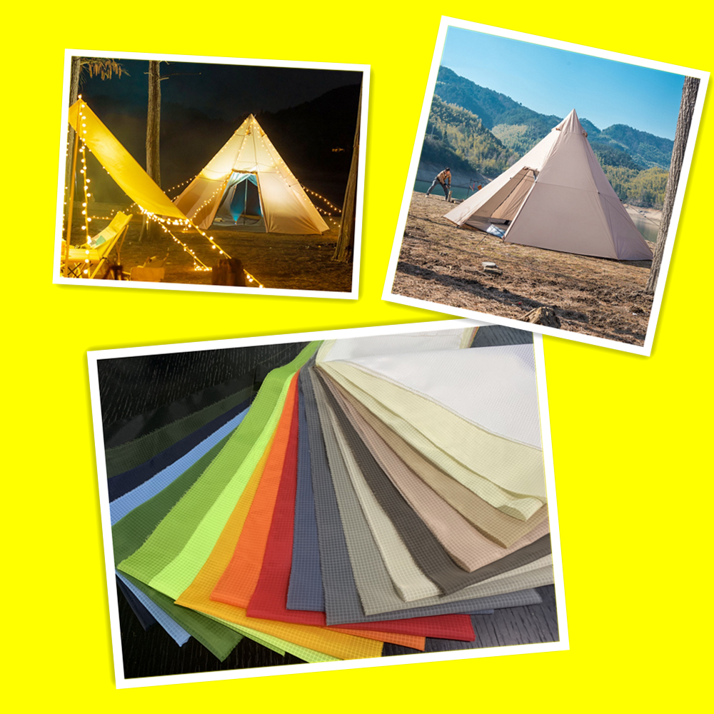 Polyester ultra light texture fabric for printed jacket splicing sportswear fabric and PU coating tent sleeping bag and kite -1