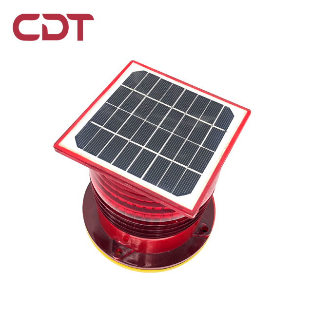 Broadcast And TV Tower night marker beacon Self-contained Solar powered LED low intensity aircraft warning lights