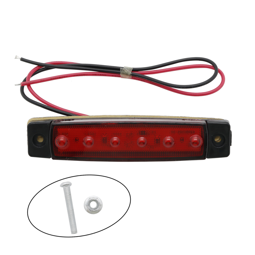 BL08 12/24V 6 LED красный + белый + желтый прицеп пикап боковые габаритные Световые индикаторы