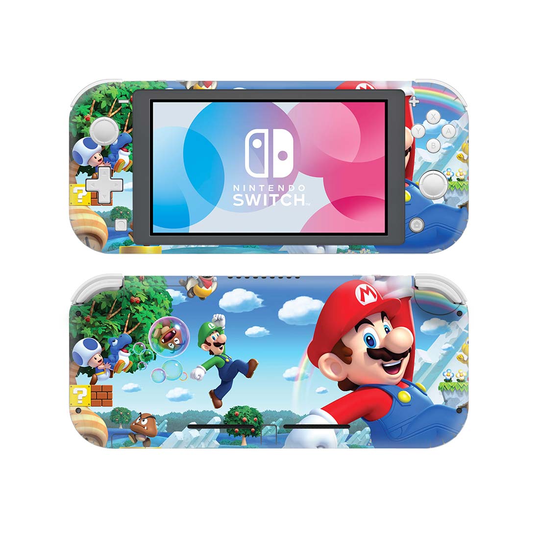NS экран кожи Марио кожа протектор наклейки для NintendoSwitch перечисленные Lite чехол для Nintendo Switch Lite наклейка подходит для различных видов дорожного покрытия стильная футболка с изображением персонажей видеоигр