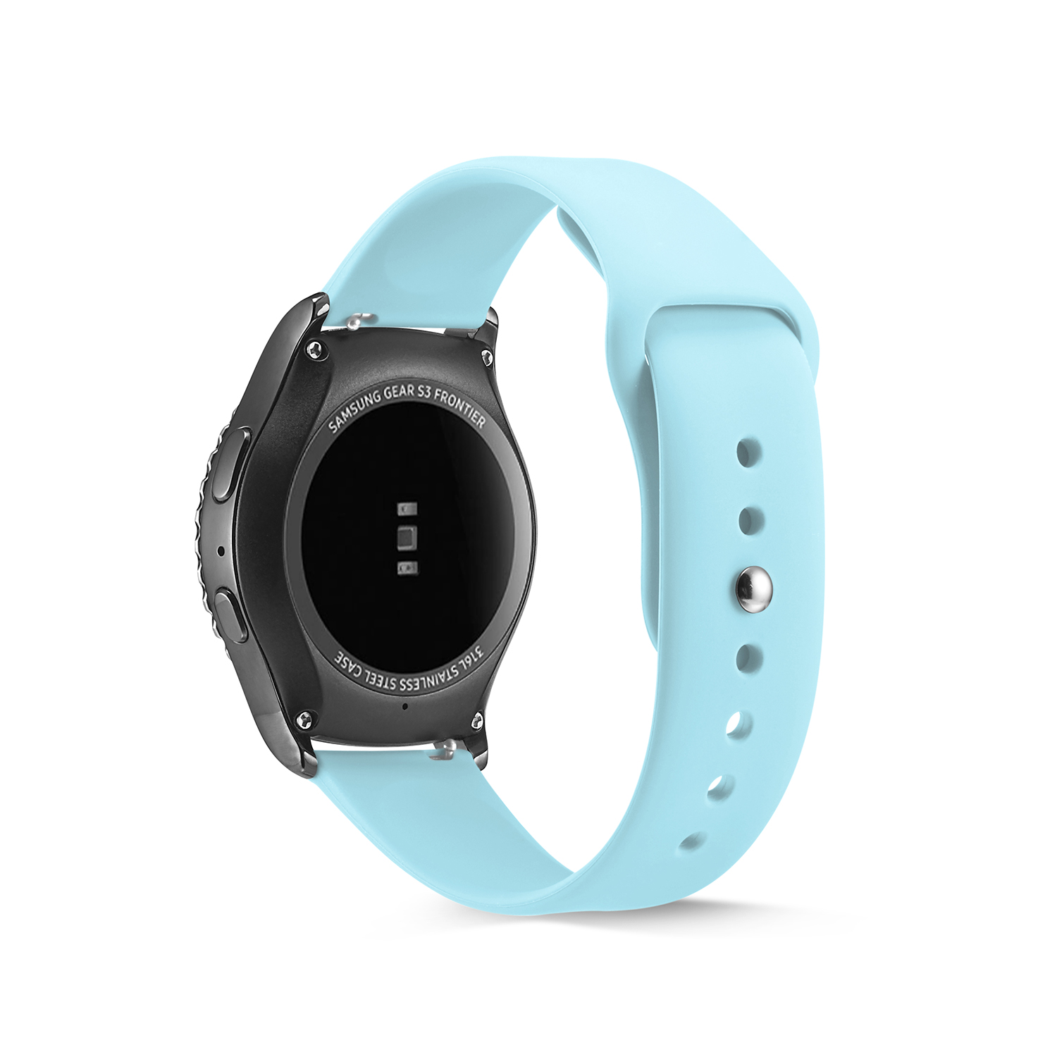 Ремешок силиконовый для смарт-часов, браслет для Samsung Galaxy Watch 3 S3 Active, Fossil Fitbit Huawei Garmin, 18 мм 20 мм 22 мм