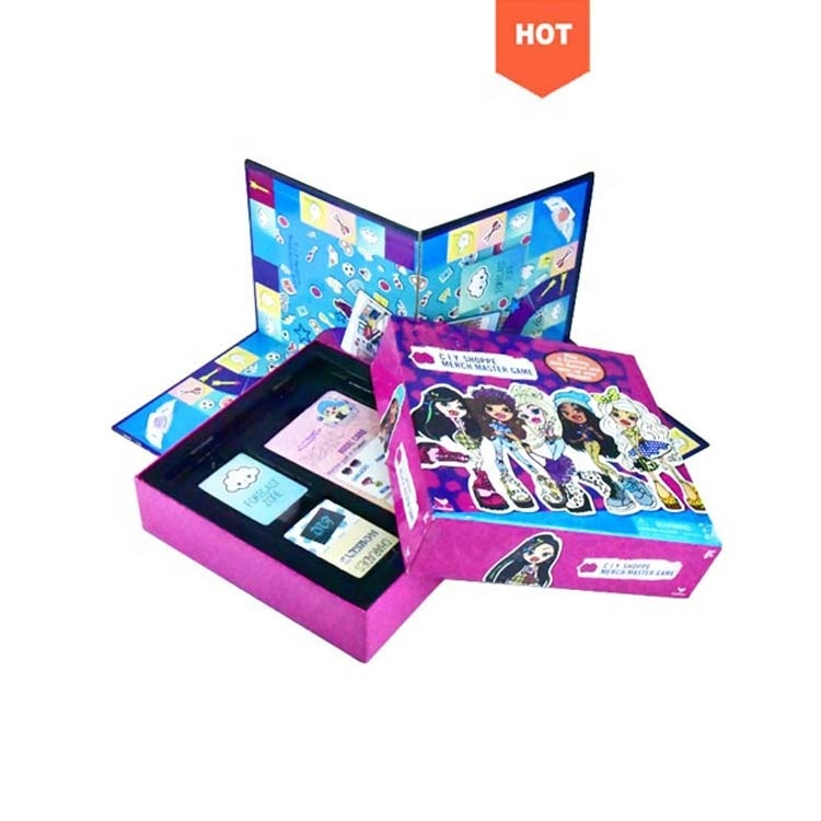 Top Factory Custom Kid Adult Board Game High Quality Materials Paper Cardboard Plastic Wood PVC PS Matte Finish Printed Gift
