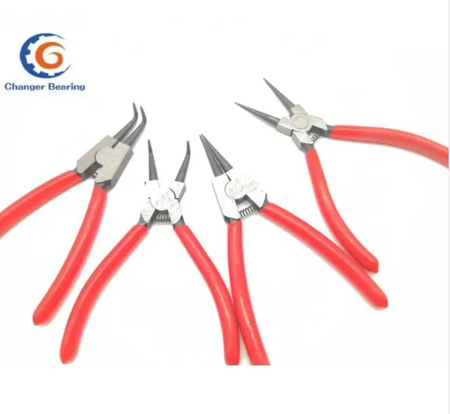 4PCS 6 inch Circlip & Snap Ring Pliers Internal External Curved Retain Hand Tools Set For Electrical Working