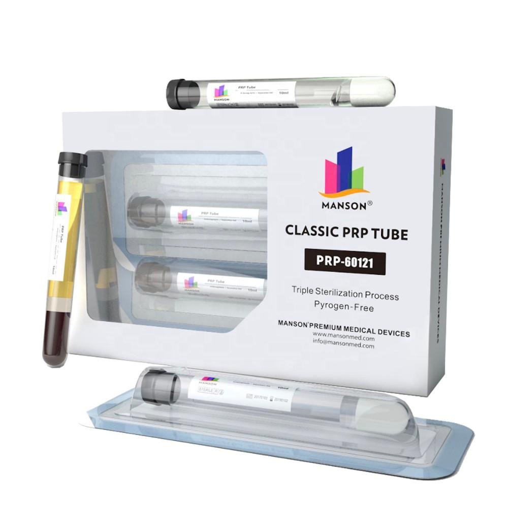 MANSON Highly Enriched PRP Drainage Tubes for Centrifuge