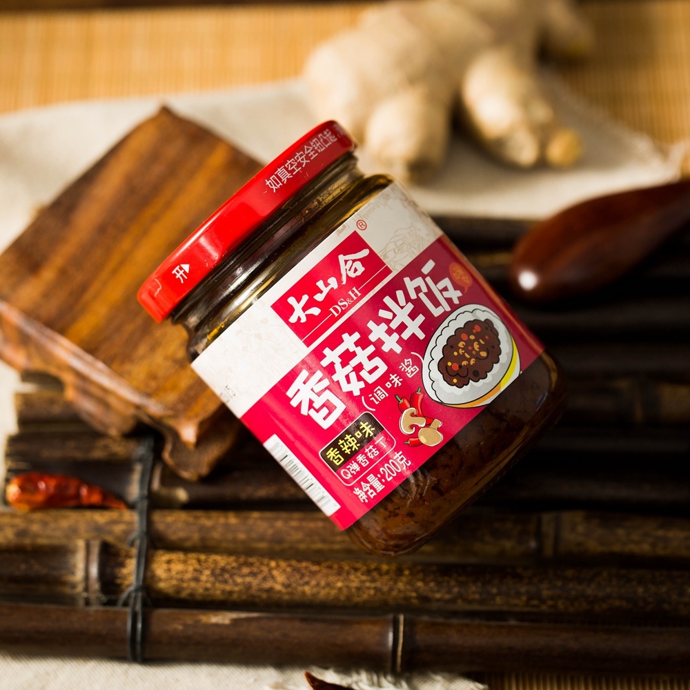 Недорогая стеклянная бутылка, соус для грибов для лапши