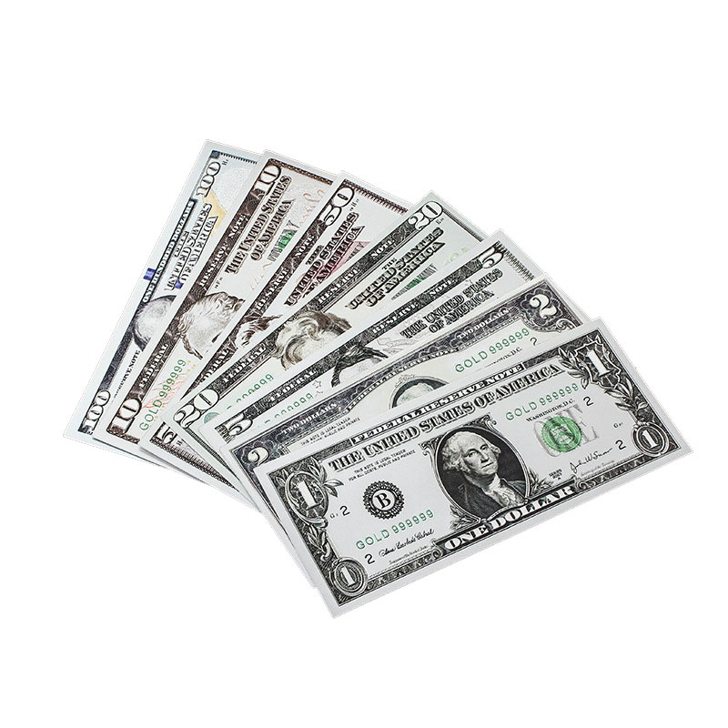 Hot Sale Dollars Money Bill USD 100 Dollar Bill Note Souvenir Collection Gifts Money Crafts 24k Gold Silver Foil Plated Banknote