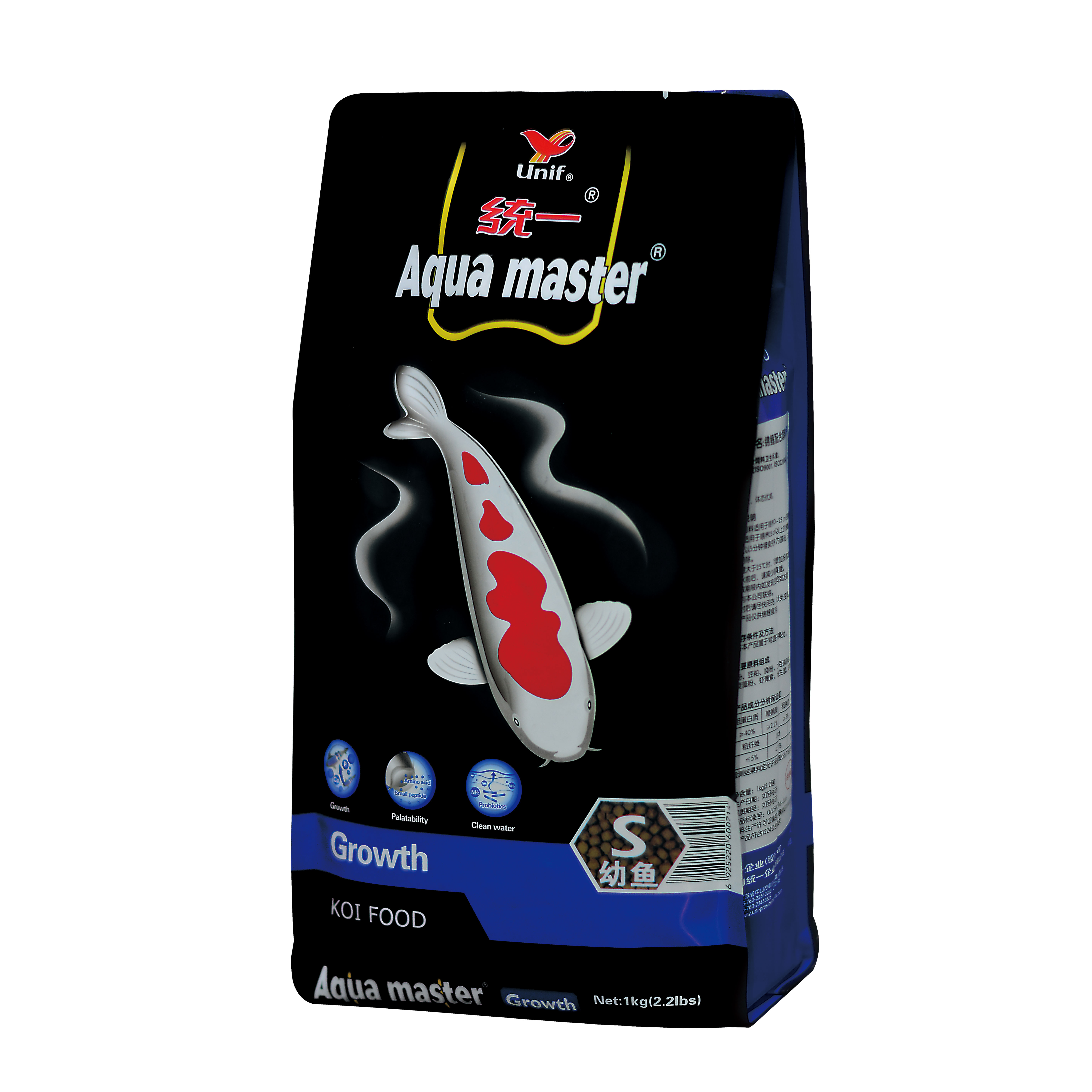 Aqua master, тропический корм для карпа кои (корм), быстрый рост кои 1 кг (S/L)