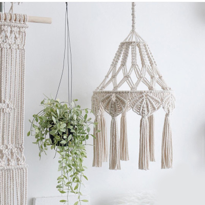 Artilady Boho гостиная макраме настенная подвесная ручная плетеная кисточка Люстра-фонарик абажур домашний свадебный Декор Круглый 3-5 дней