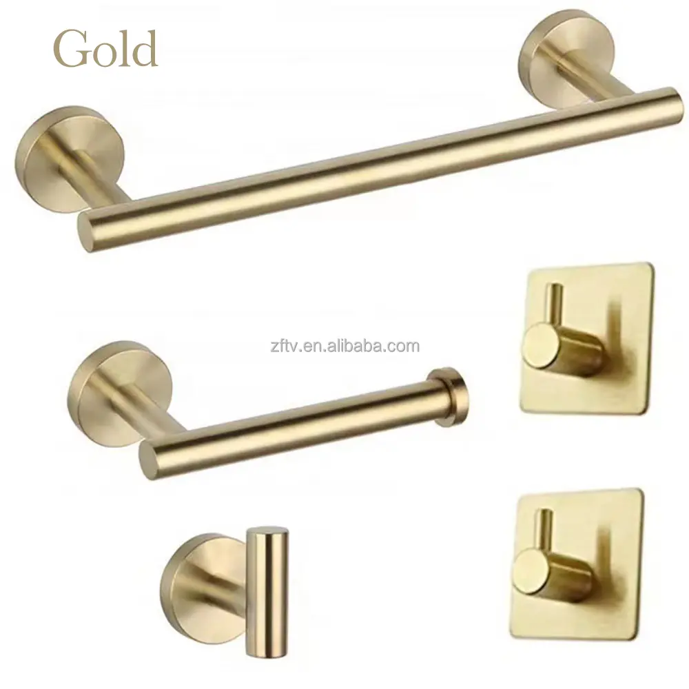 High Quality China Cheap Complete Bathroom Accessories 304 Stainless Steel Bath Hardware Sets