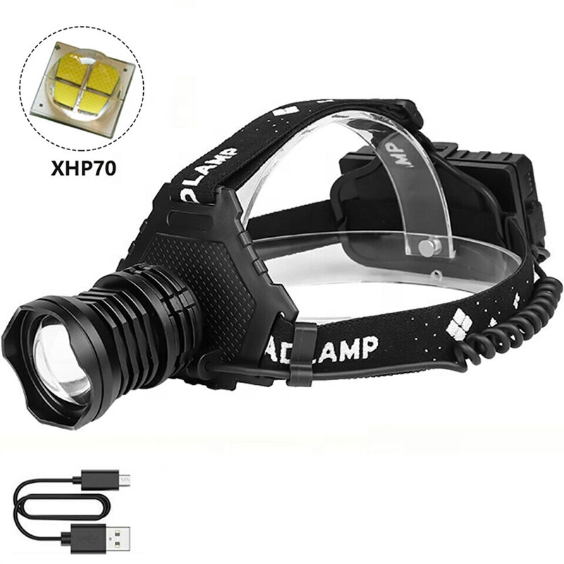 Самые мощные XHP70.2 светодиодные фары USB Перезаряжаемый налобный фонарь масштабируемый налобный фонарь наружный другой кемпинговый фонарь для пешего туризма