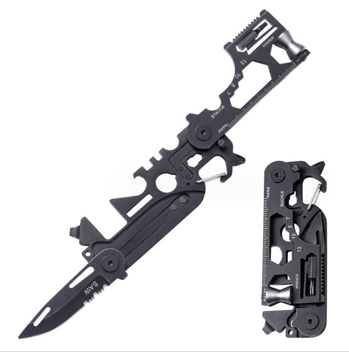 Cool Gadgets Stainless Steel 30 In 1 Survival Multi Tool Pocket Knife Multi Function Tool