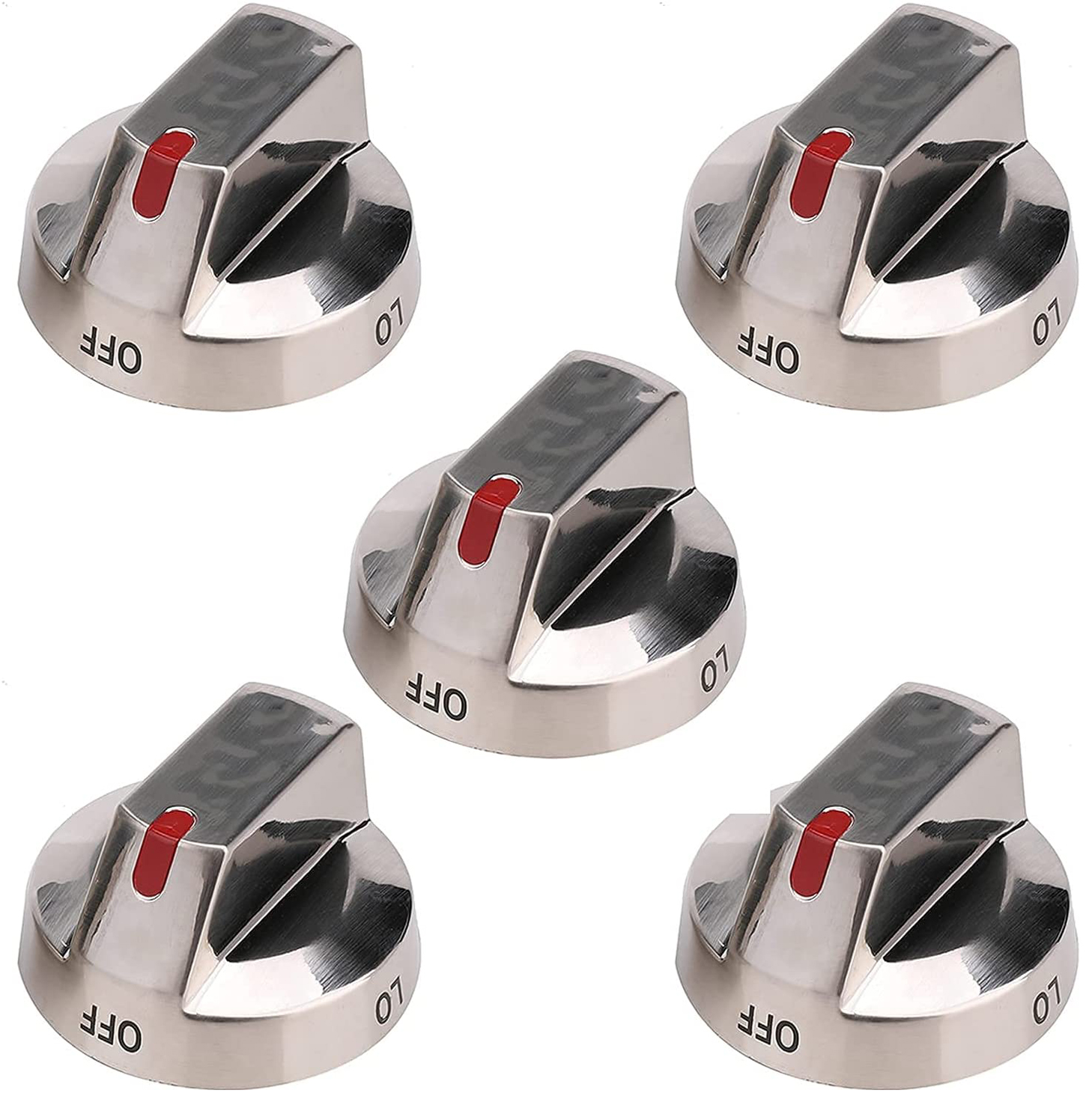 Dg64-00473a Top Burner control Dial Knob Range Oven Replacement stainless steel Compatible Stove Gas range handle