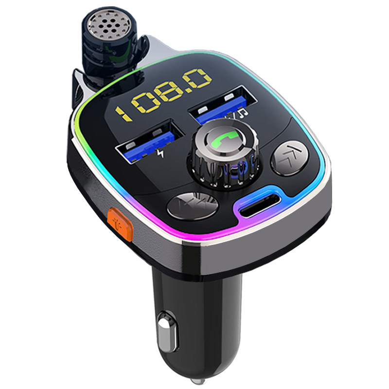 Внешний микрофон, карта TF, USB Type C, быстрая зарядка, FM-передатчик, mp3-плеер