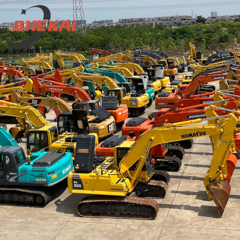 Недорогие строительные машины Shekai для землеройных работ Komatsu PC60 б/у экскаваторы