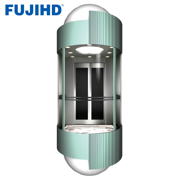 Фабрика FUJIHD, дешевый высококачественный безопасный Стеклянный Панорамный наблюдательный Лифт