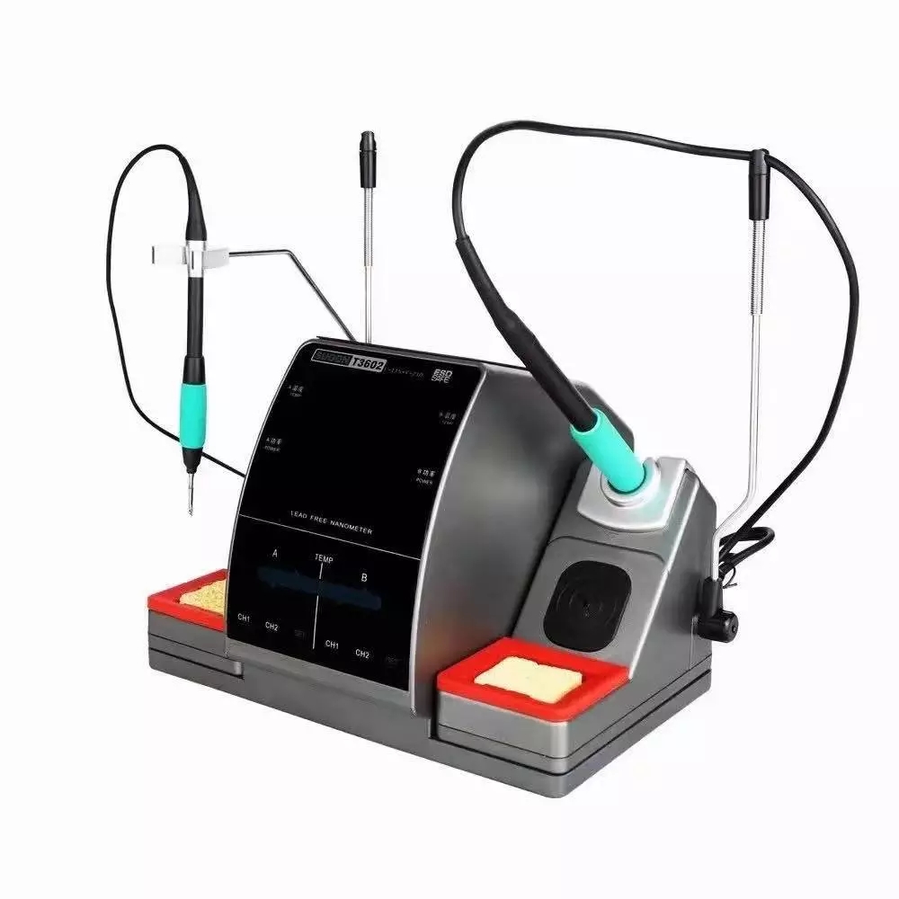 SUGON T3602 2 in 1 Soldering station with 2 soldering tips for Mobile Phone Repair Coming Soon welding machine