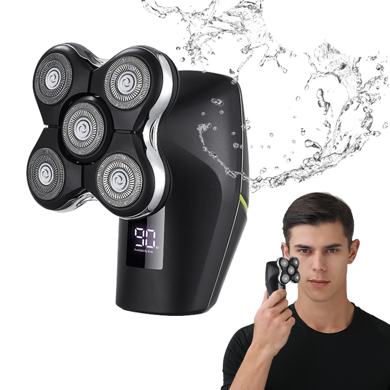 Suttik Rechargeable 90 Minutes Multifunction Men's Shaver Black Beard Electric Cut Machine Razor 5 In 1
