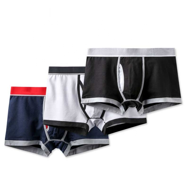 High quality mens Brief Classic solid Cotton Mid Rise men underwear boxer shorts men's briefs