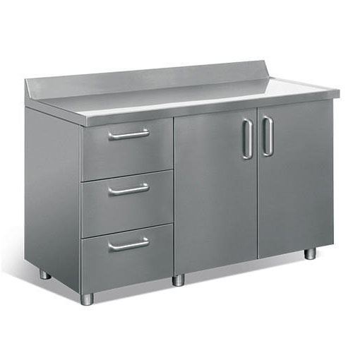 Oem Custom Indoor Outdoor Double Single Sink Storage Wheels Metal Kitchen Furniture Aluminum Stainless Steel Kitchen Cabinet