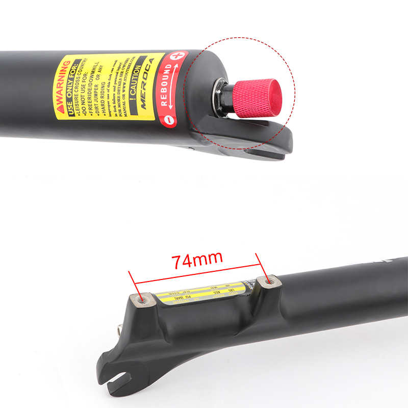 MEROCA Bicycle Air Fork 26/27.5/29 inch disc brake quick release MTB Shock Absorber Oil and Gas Fork
