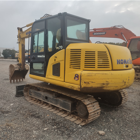 Electric inject Used Japan Komastu 70-8 Hydraulic Crawler Excavator for earth digging
