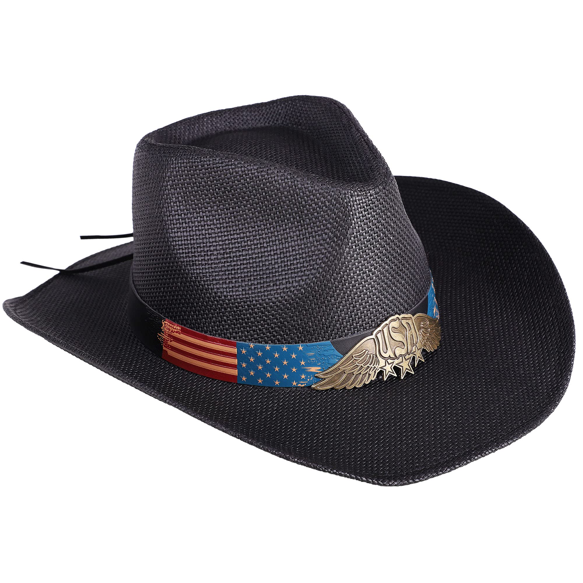 Band Woven Straw Cowboy Hat cowgirl hat
