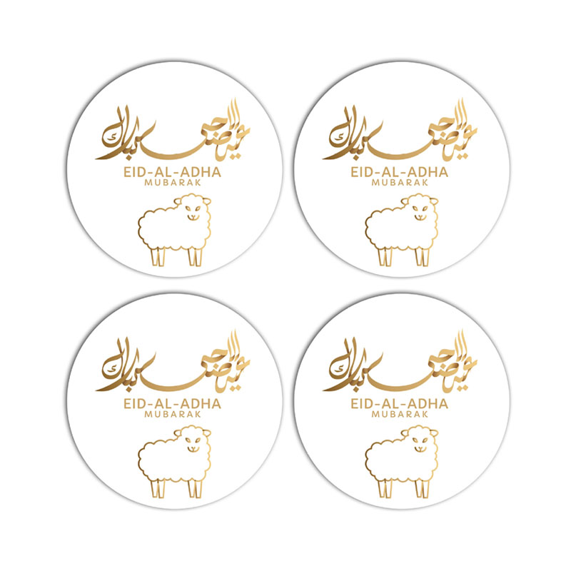 Горячая Распродажа, 4 шт. наклеек Eid Mubarak, украшения Eid Mubarak, товары для вечеринок Eid Mubarak, украшения для вечеринок