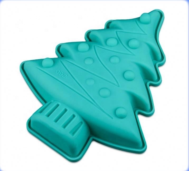 Christmas tree silicone mini 3d cake mold for christmas cake decoration