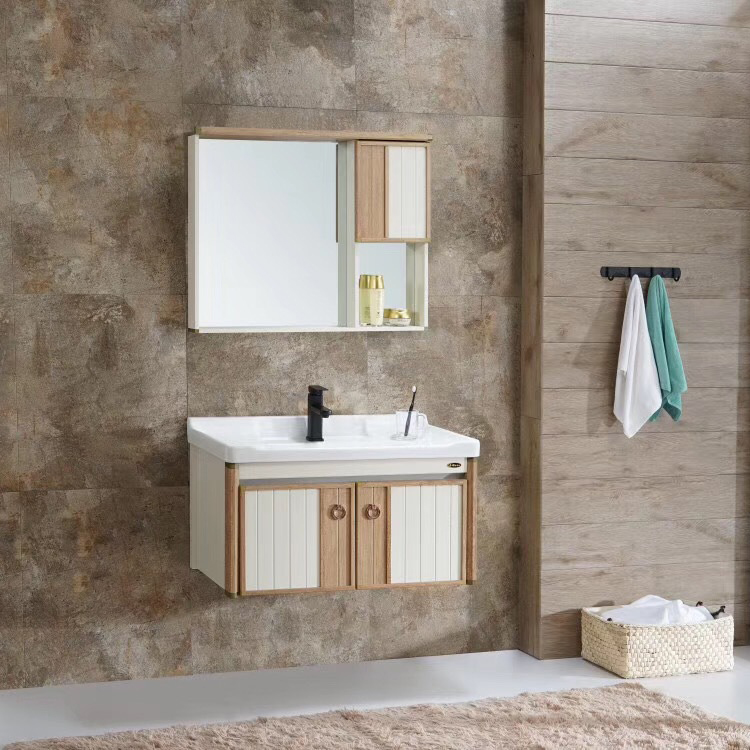 Living Room Modern Vanity Cabinets Set Furniture Bathroom Vanity Cabinet with mirror
