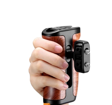 UURig R027 универсальная деревянная ручка для DSLR камеры клетка с креплением для холодной обуви для микрофона видео L