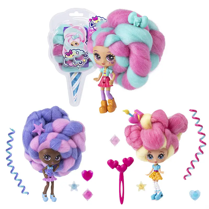 Pop Hair Surprise Candy Toys CandyLocks Girl's Doll Role Play Educational Kits Pretend and Play Toys