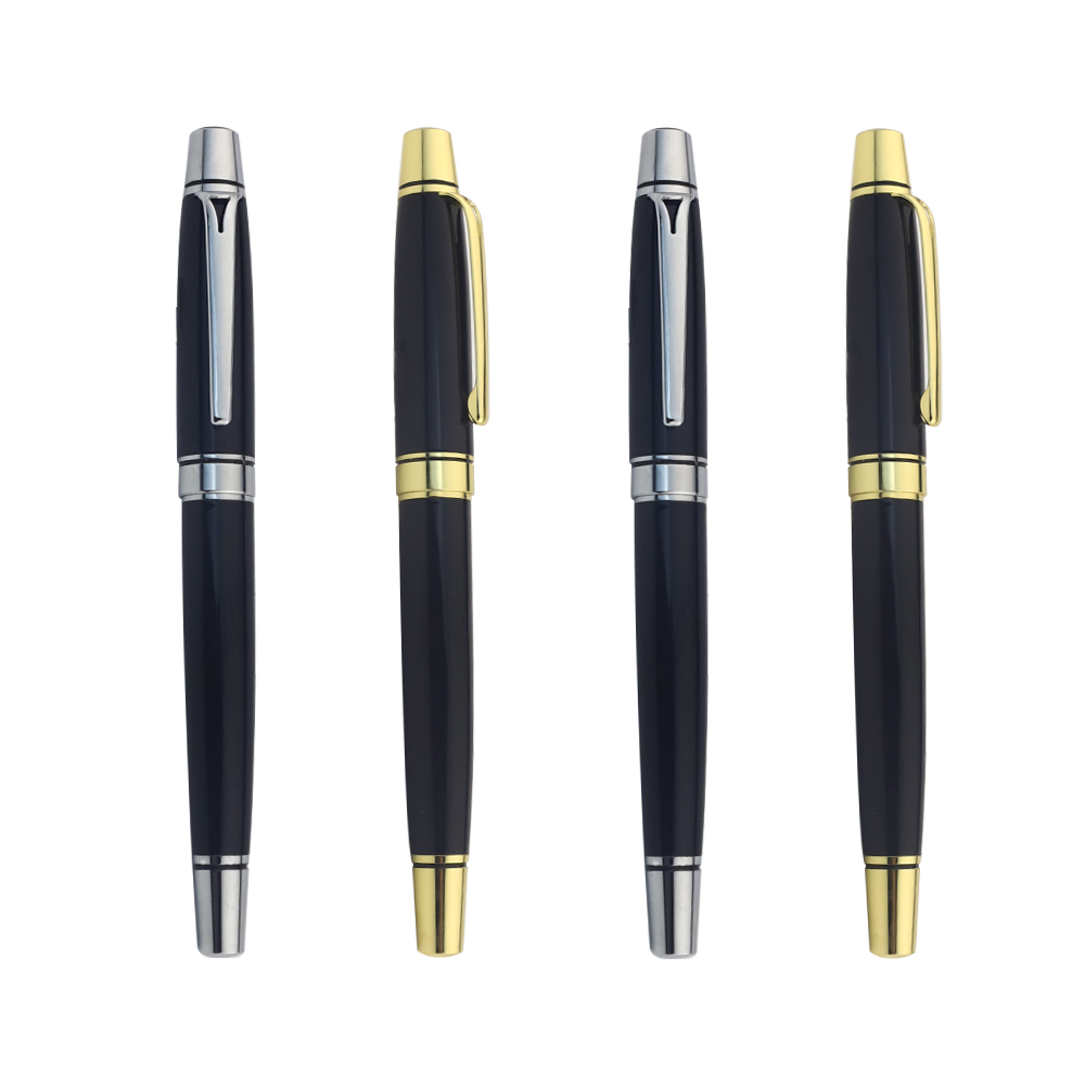 Fancy Branded Gift Metal Roller Pen Custom Color Printed Pen with Golden/Silver Fittings