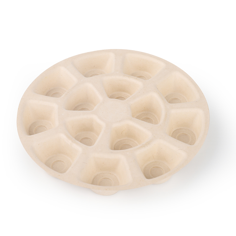Custom Hot Selling Pulp Tray Biodegradable Package Molded Pulp Tray Wet Press Recycle Packaging for Chocolate and Sugar Candy