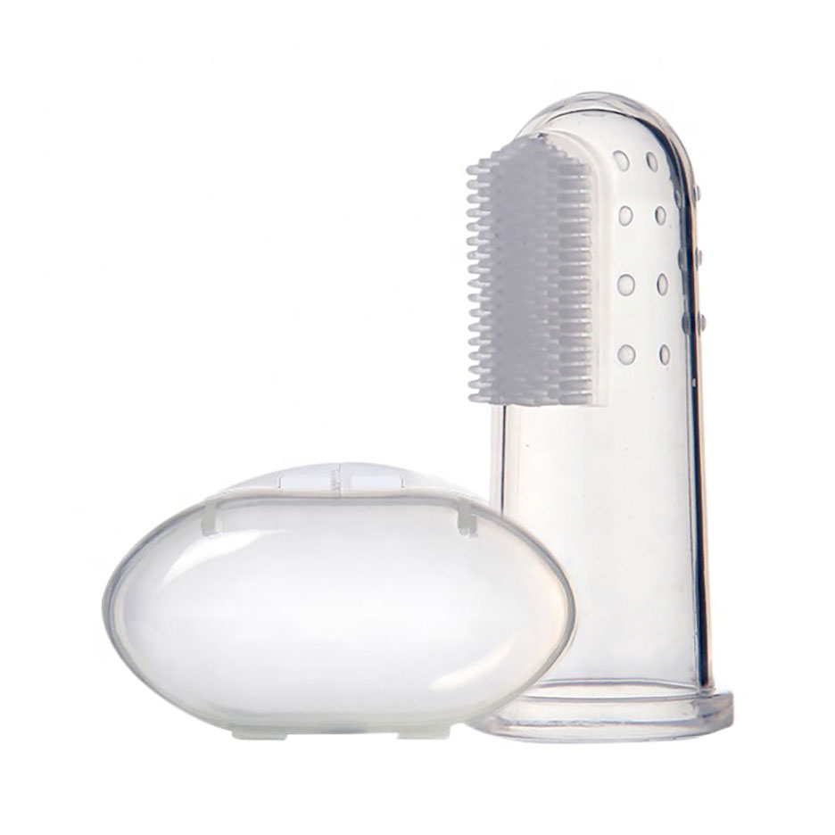 Silicone baby toothbrush baby tongue coating brush