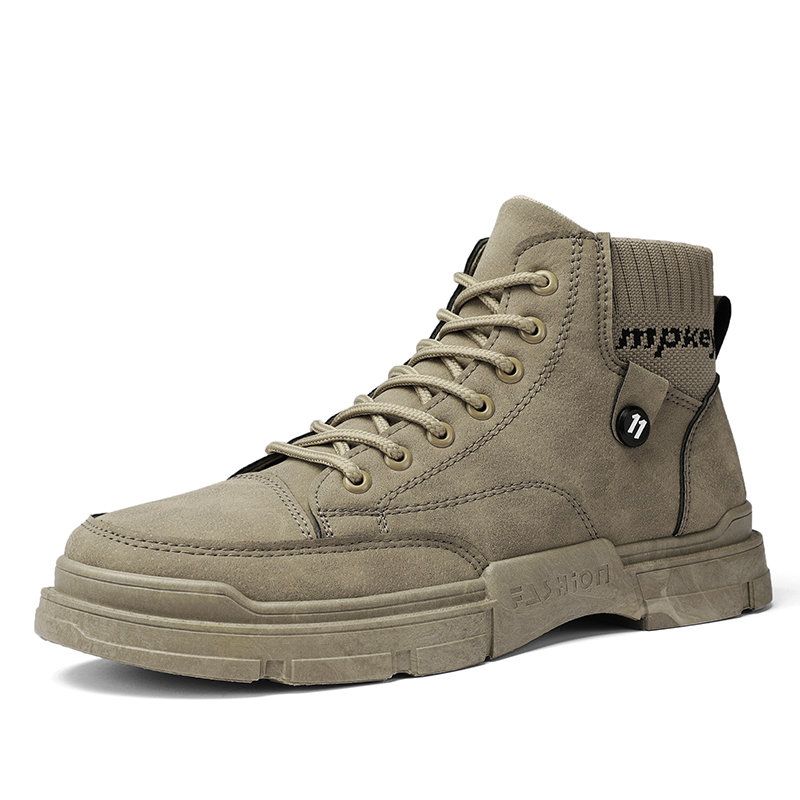 Hot Deals British Style Male Leather Shoes Winter Boots Men Martin Boots