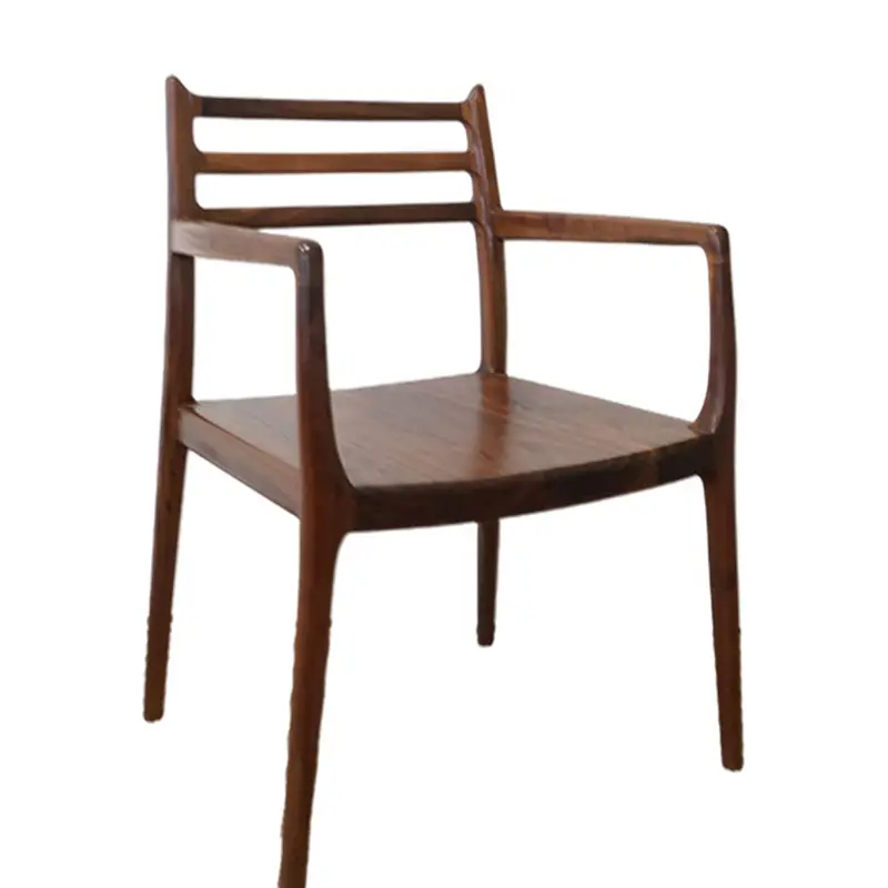 Spot customization Black walnut dinning chair antler shape armchair wooden dining chair