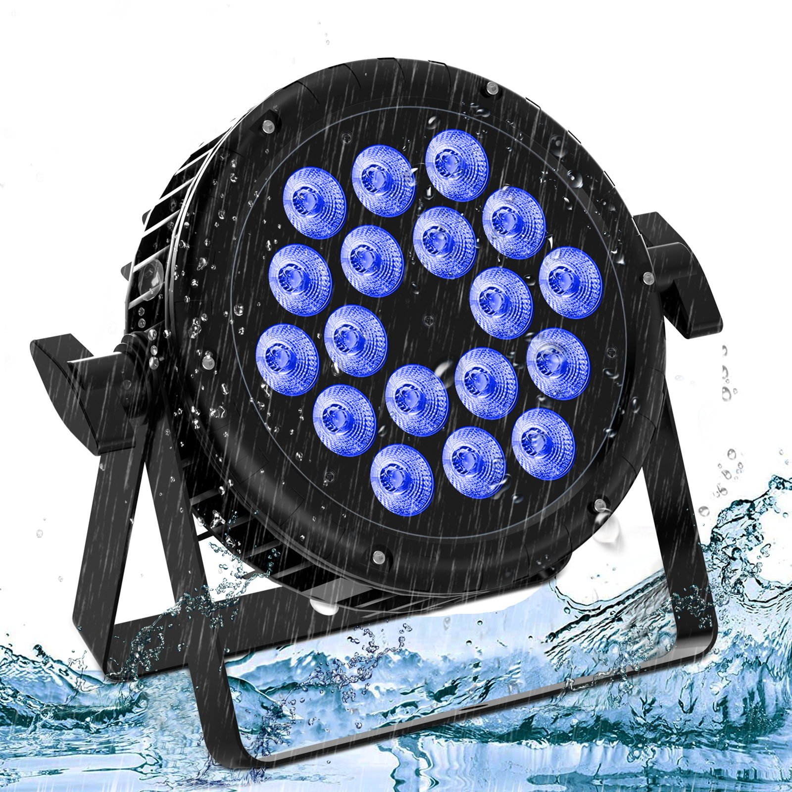 18 светодиодов Par Light Водонепроницаемый IP65 Номинальный наружный 18x10 Вт RGBW 4 в 1 сценический свет DMX512