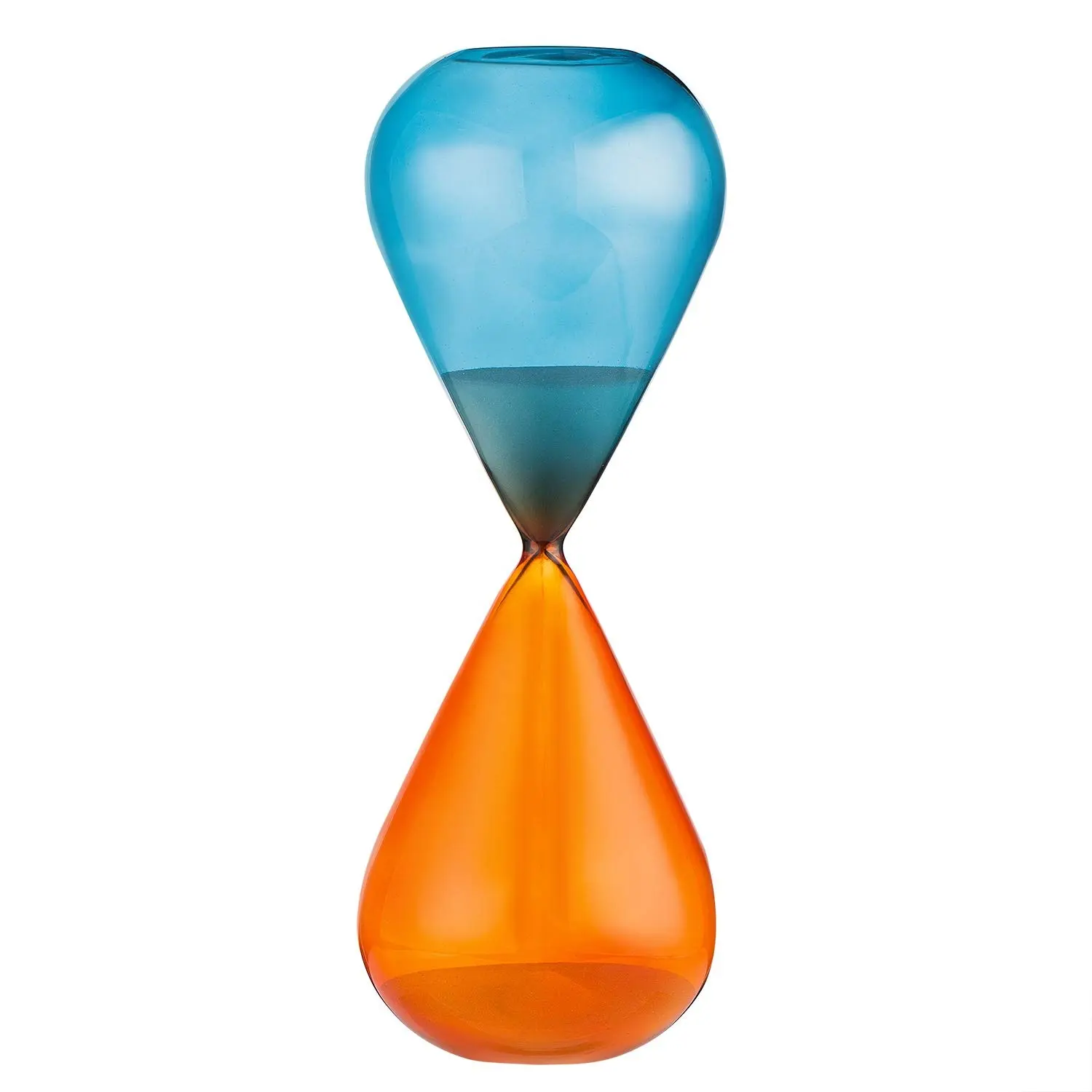 Hand blown glass bubbles colored hourglass for wedding souvenirs