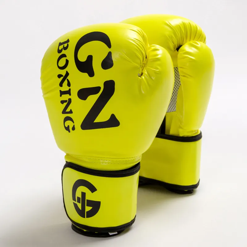 boxing gloves custom 6-10oz  white black blue pink bxing gloves for kid