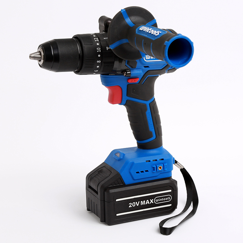 Wintools аккумуляторная 75N.m Беспроводная 18v Ударная дрель бесщеточная с 1 вспомогательной ручкой