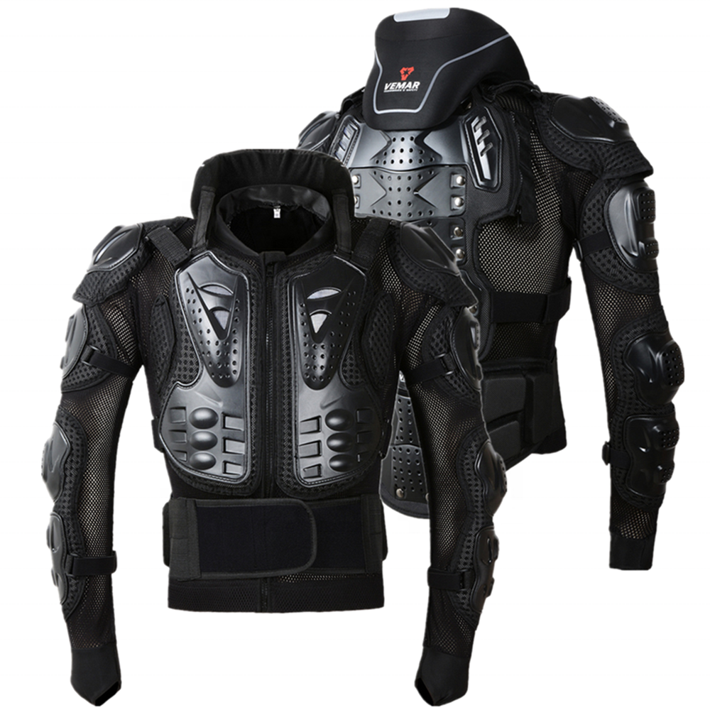 Motorcycle Body Armor Motorbike Armor Protection Moto Racing Body Chest Protector Jacket Motocross With Neck Protector