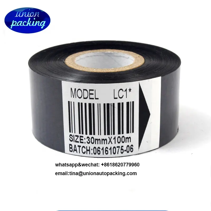 black ribbon for coding machine, code ribbon, coding machine ribbon